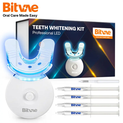 Bitvae L09 Teeth Whitening Kit LED Light W/22%, Teeth Whitening Light with 4 Carbamide Peroxide Teeth Whitening Gel for Sensitive Teeth, Effective, Travel-Friendly, Easy to Use