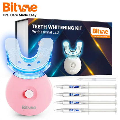 Bitvae L09 Teeth Whitening Kit LED Light W/22%, Teeth Whitening Light with 4 Carbamide Peroxide Teeth Whitening Gel for Sensitive Teeth, Effective, Travel-Friendly, Easy to Use